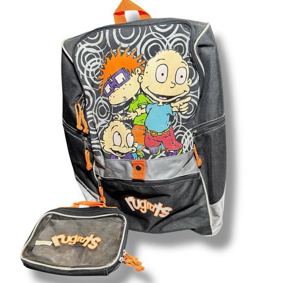 Vintage Rugrats Backpack + Pencil Case Chucky Tommy Dill 90s Nickelodeon 2002 - Picture 1 of 13